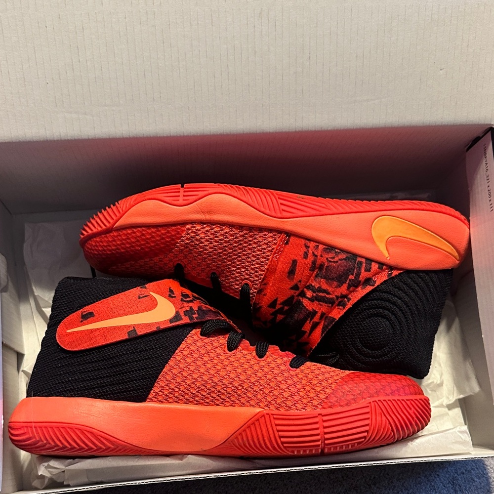 Nike Kids Black and Red High-Top Sneakers